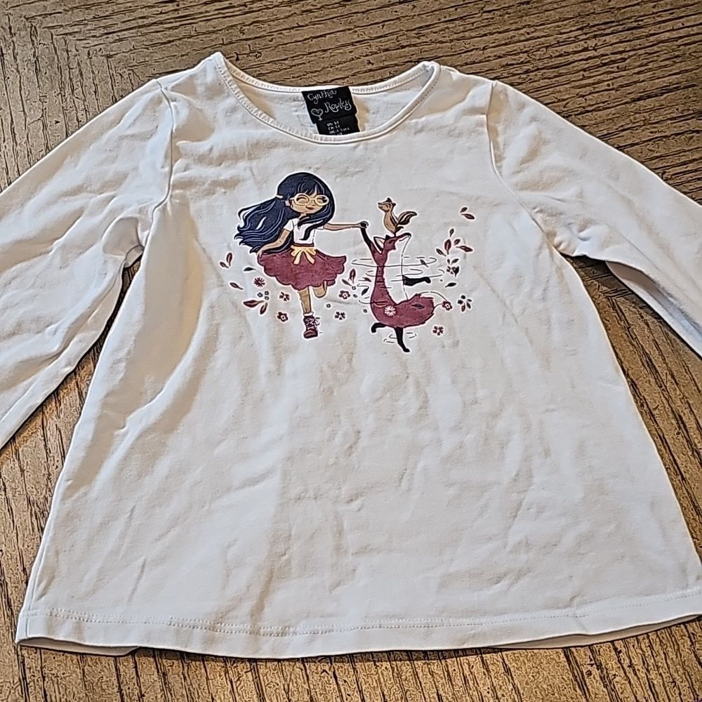 Long sleeve white shirt size 5T Cynthia Rowley